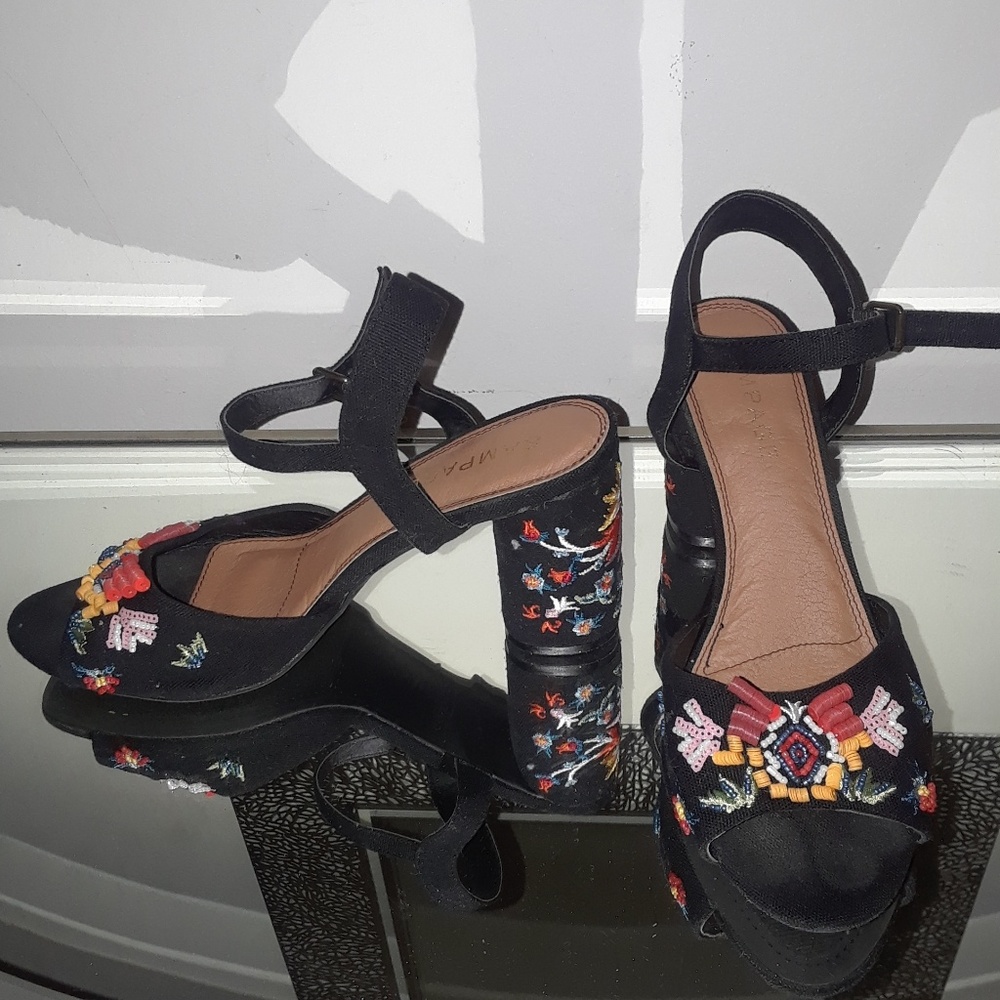 Beaded Block Heels!
